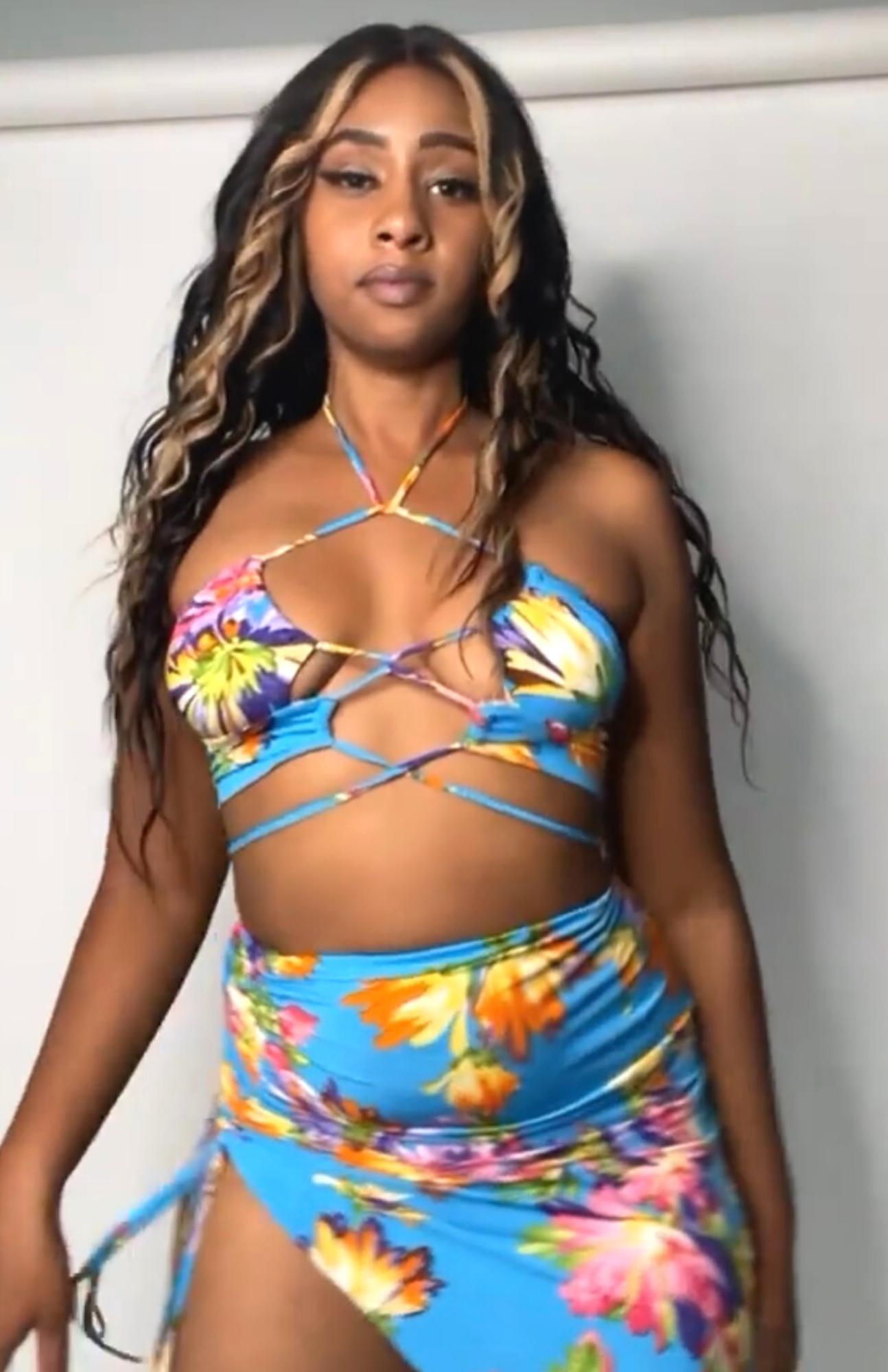 blue set,blue matching set,skirt set,sets,tropical clothes,beach oufit,beachclothes,party outfit,maxi skirt,rap around top,yup she bad skirt set,