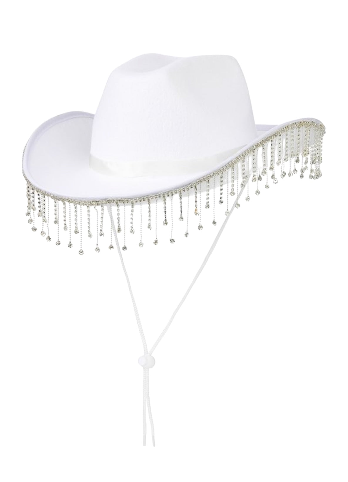 cowboy hat, white hat, bling, bling hat, rhinestone hat,