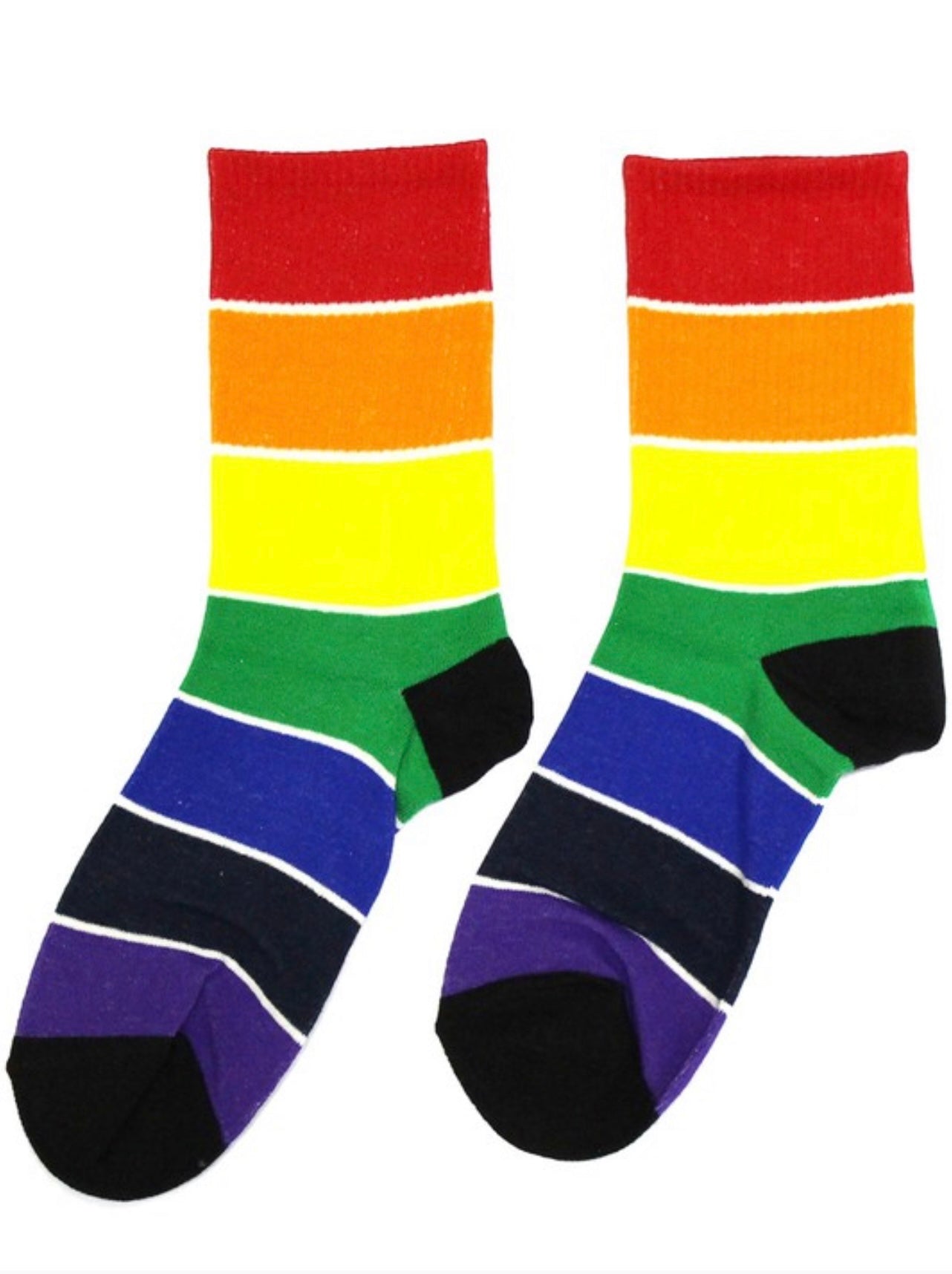 rainbow socks, socks, red socks, yellow socks ,orange socks ,green socks , blue socks , purple socks ,