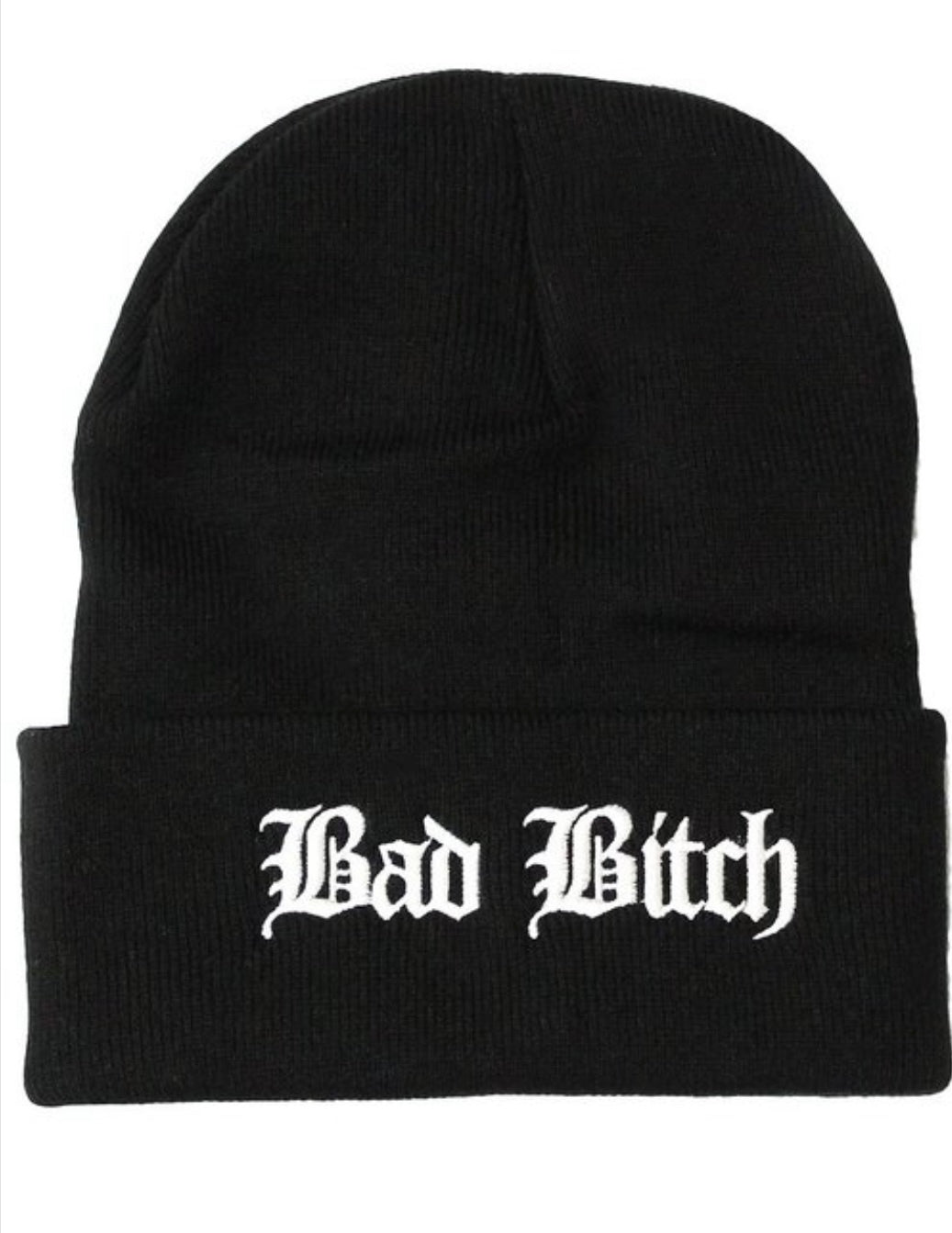 beenie, hat ,winter hat, blackhat, bad bitch, bad bitch hat,