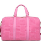 pink, pink bag, pink duffle bag,